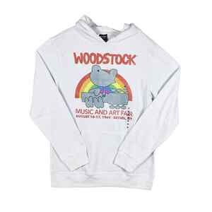 Woodstock Music and Art Fair Men's Hoodie Men's S Small‎ White